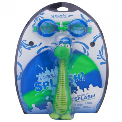 Kit Azul 4 Em 1 Speedo Splash Natação Infantil