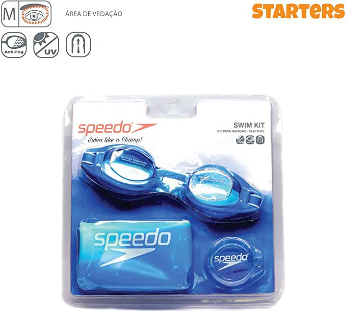 Kit Swim Slc Speedo Unissex _ Azul