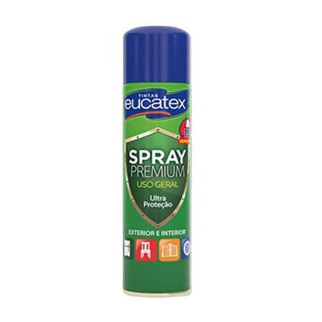 Tinta Spray Multiuso Eucatex Preto Brilhante - 400ml