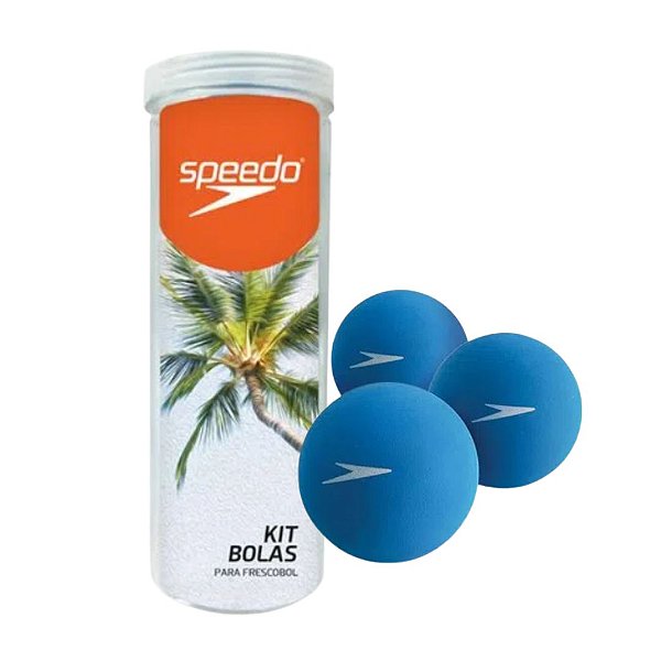 Kit 03 Bolas Para Frescobol Speedo Azul | Produtos Náuticos