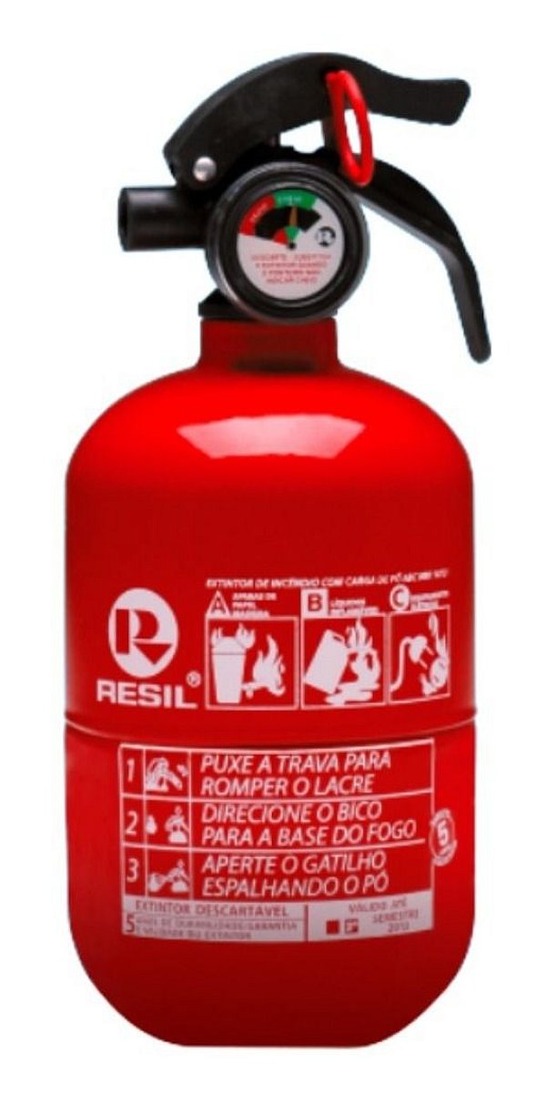 Extintor 1kg Resil R989 - Gold - Pó Abc