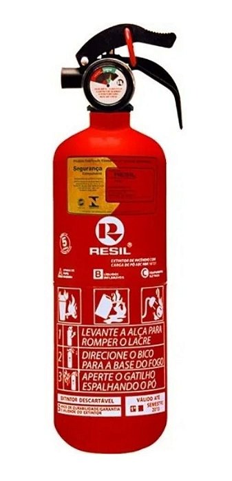 Extintor 1kg Resil R987 - Gold - Pó Abc | Produtos Náuticos