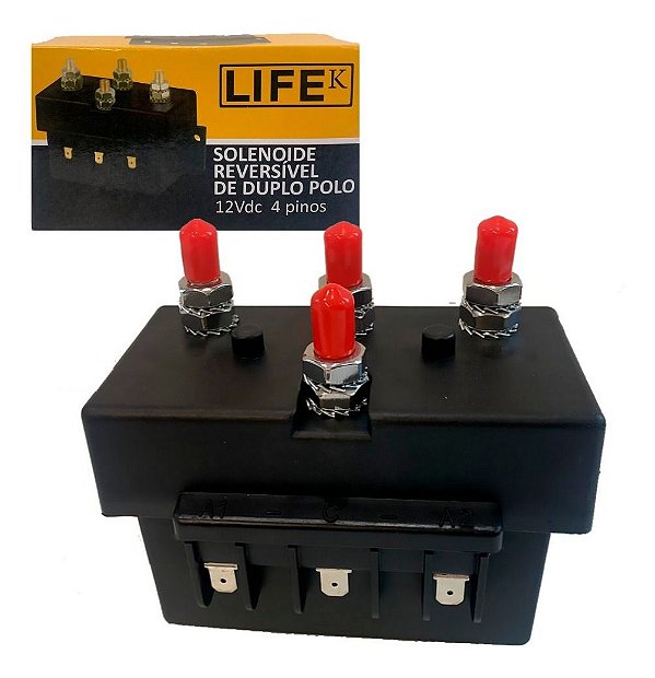 Solenoide Para Guincho Elétrico Life 12v 4 Pinos | Produtos Náuticos