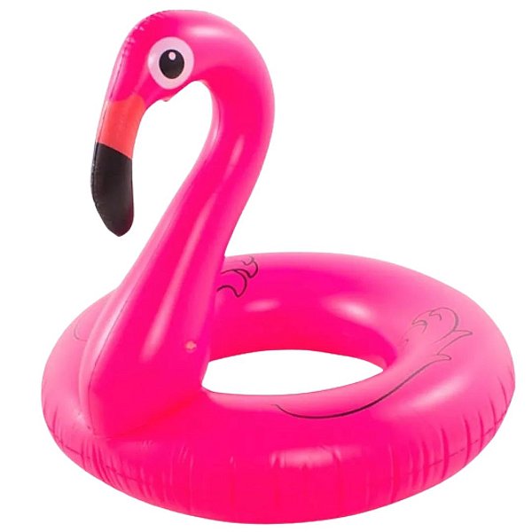 Boia Flamingo 120cm Inflável Piscina Pronta Entrega + Brinde | Produtos Náuticos