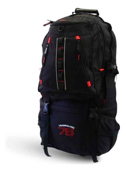 Mochila Trilhas E Rumos Transglobe 78 - Preta - Original | Produtos Náuticos