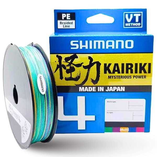 Linha Kairiki Multifilamento Shimano 4 Fios 150m Multicor | Produtos Náuticos