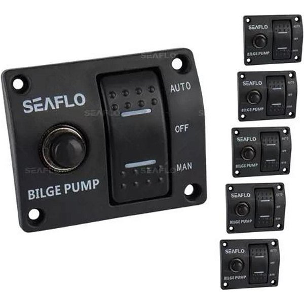 Interruptor Painel P/ Controle De Bomba Seaflo - Kit 5 Unid