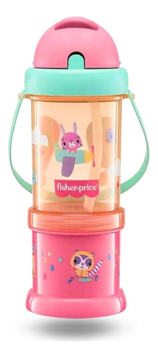 Copo Infantil Com Porta Snack Playful Fisher Price | Produtos Náuticos