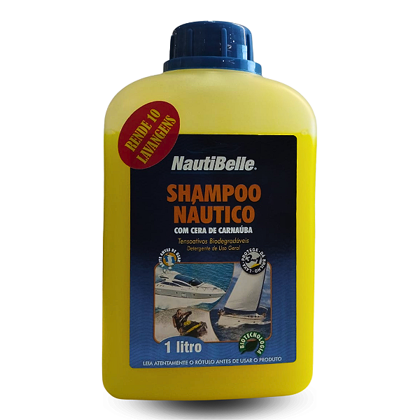 Shampoo Náutico C/ Cera Carnaúba Nautibelle 1 L Barco Lancha