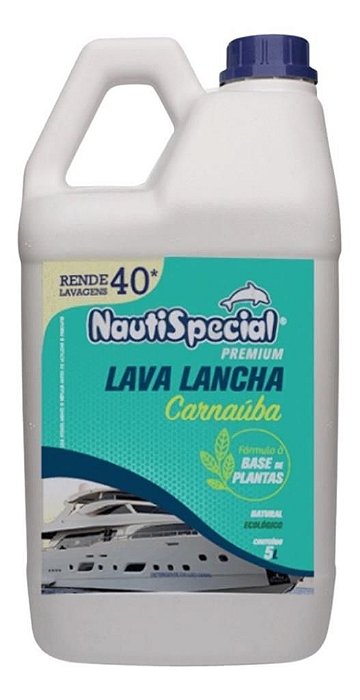 Lava Lancha C/ Cera Carnauba Nautispecial 5L Rende 40 Lavagens