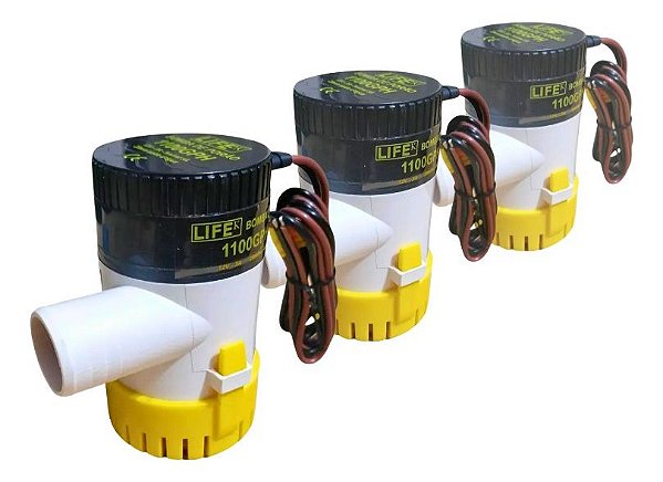 Kit Bomba De Porão Life K 1100 Gph Original 3 Unidades