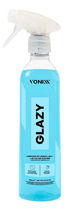 Limpa Vidros Vonixx Glazy 4 Em 1 Redutor Atrito Risco 500ml