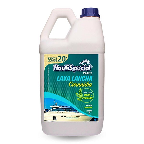 Lava Lancha Veleiro Barco Shampoo Nautico Brilho Proteçao 5l - 20 Lavagens