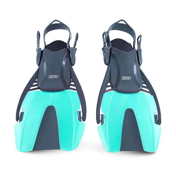 Nadadeira Infantil Speedo Scuba Jr. Fin Rosa / Verde