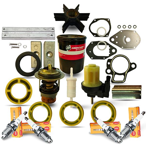 Kit Manutenção Motor Mercury 300 Horas 40/ 50/ 60 HP EFI 4T