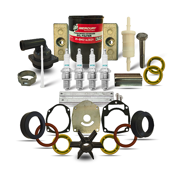 Kit Manutenção Motor Mercury 300 Horas 75-115 HP 4T 2.1L