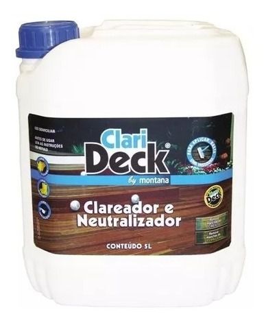 Clari Deck Clareador E Neutralizador Montana 5lts | Produtos Náuticos