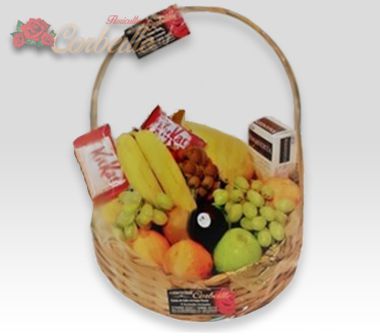 Cesta de Frutas e Chocolates