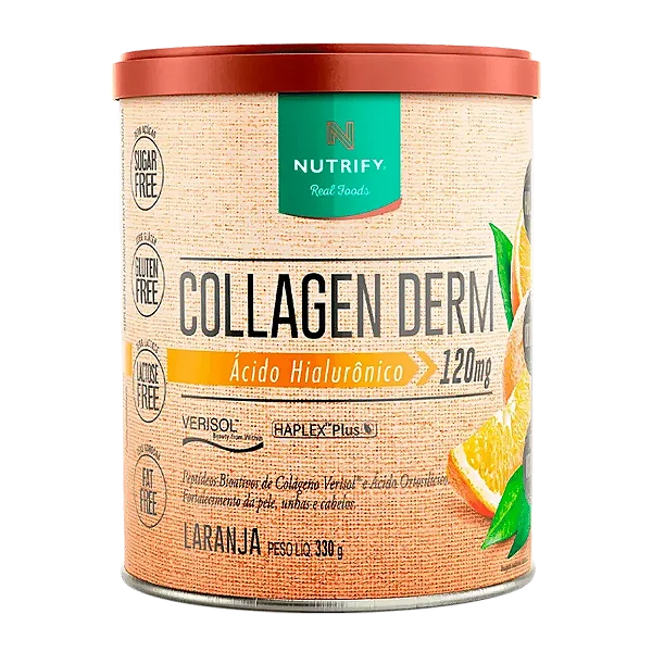 Collagen Derm - Colágeno + Ácido Hialurônico - Laranja