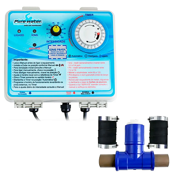 Ionizador Pure Water Pw 15 - Piscinas Até 15.000 L