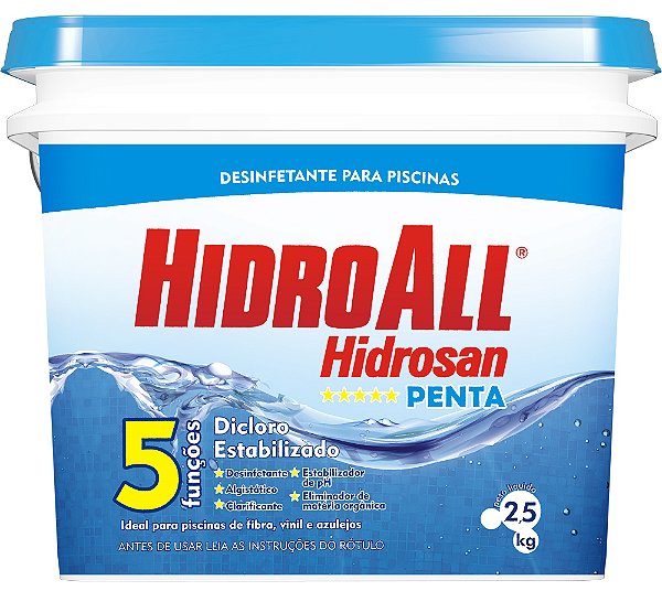 Cloro Hidrosan Penta Multiação 2,5kg