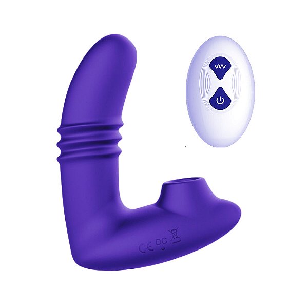 Vibrador e estimulador clitoriano Recarregável Fun - com controle
