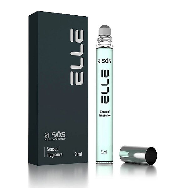 Perfume Feromônio Sensual Elle Roll On - Nova Embalagem de 10ml para 9ml