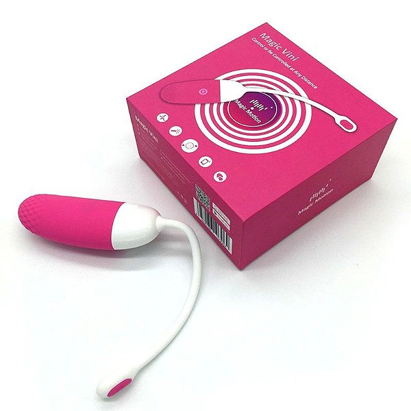 Vibrador Vini Pink recarregável - Controle via APP