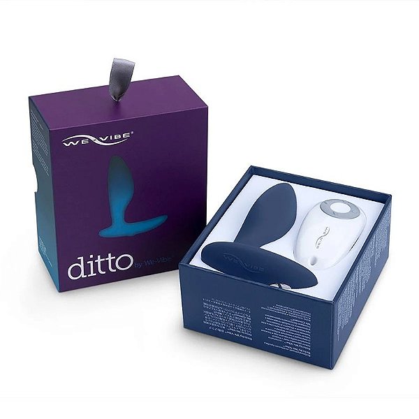 We-Vibe Ditto - Massageador de próstata com vibração e controle remoto sem fio e via APP - Azul