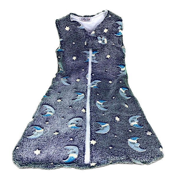 Saco de Dormir em Soft Peluciado 0 a 3 Meses Lua Gesta Slings