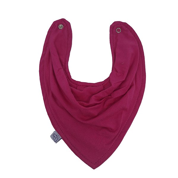 Babador Infantil 100% Algodão com Plástico Bandana Rosa Pink Gesta Slings