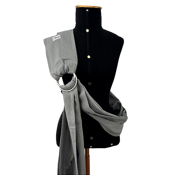 Sling Unissex Cinza com Argola Prata