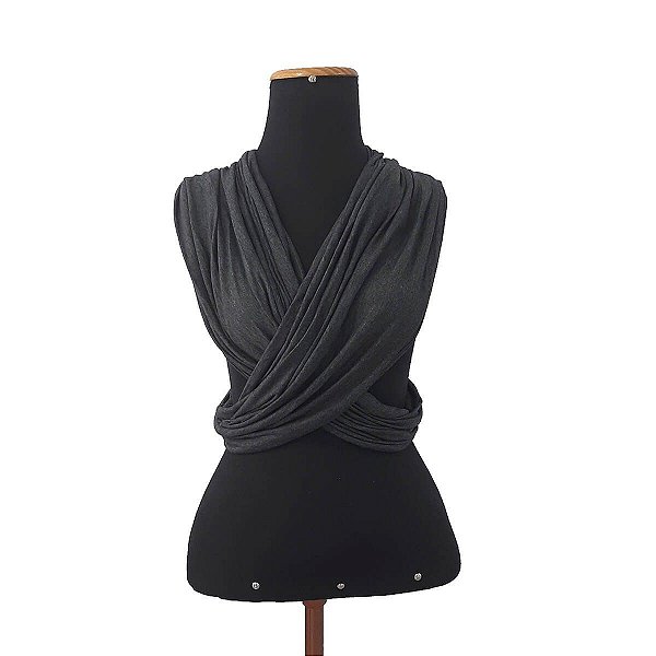 Sling Unissex Easy Linha ECO Preto Mescla Gesta Slings