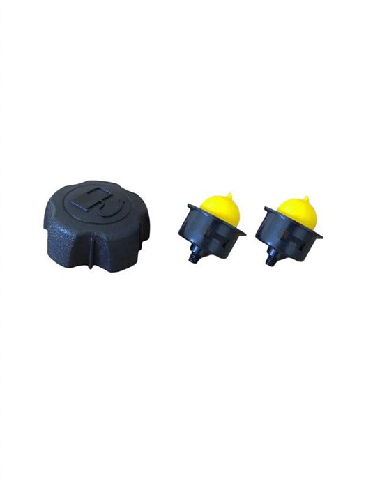 Kit 2 Bulbo + 1 Tampa Tanque Tekna Cortador Grama T430 T500