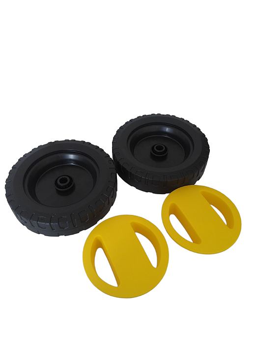 Kit Rodas + Calota Da Roda Lavadora De Pressão Tekna HL3000V