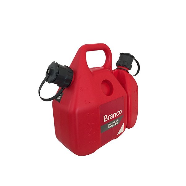 Galão Bidão Gasolina 6 Litros e Óleo 2,5 Litros