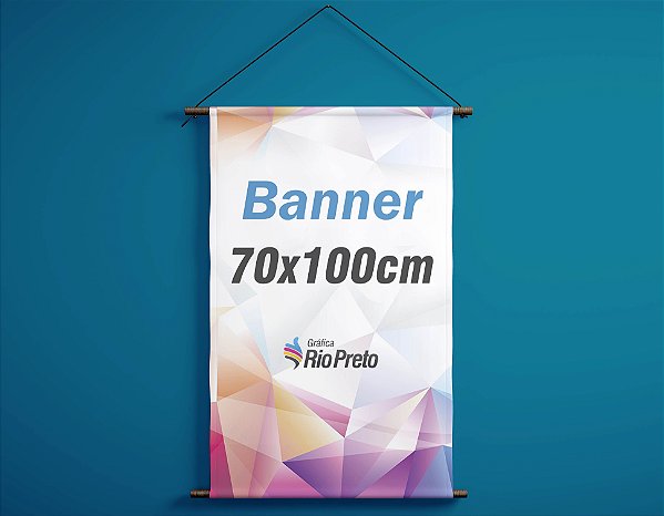 Banner 70x100cm - Impressão digital em lona