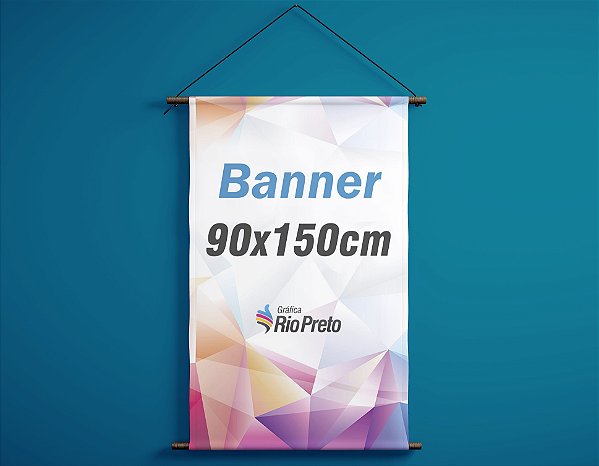 Banner 90x150cm - Impressão digital em lona