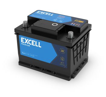 Bateria automotiva Excell 50 Amperes com 18 meses de Garantia - EXP50GD -  MELLO Baterias