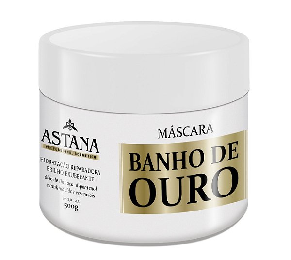Máscara banho de ouro Astana profissional 500 gr
