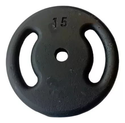 Anilha de Ferro Pintado 15 kg - Camada Impermeável