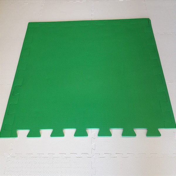 Tatame Verde Bandeira 1,04m X 1,06m X 10mm + 3 Bordas de Brinde