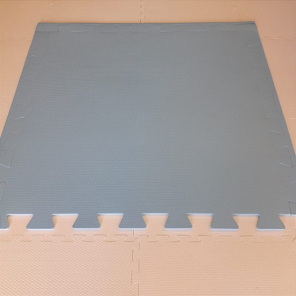 Tatame Azul Alasca 1,04m X 1,06m X 10mm + 3 Bordas de Brinde