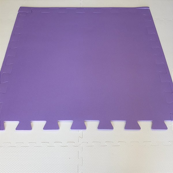 Tatame Violeta 1,04m X 1,06m X 10mm + 3 Bordas de Brinde