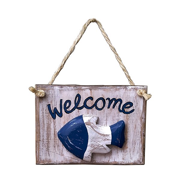 Placa Decorativa Welcome