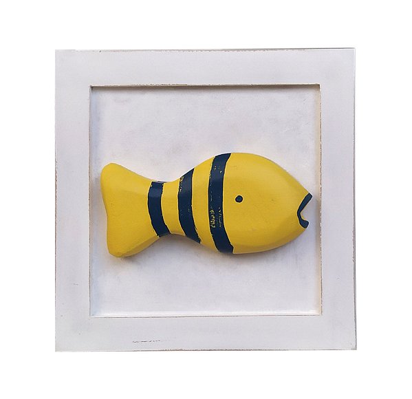 Quadro Decorativo Peixe Amarelo