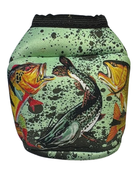 Capa para Carretilha Perfil Baixo Estampa Peixes Trio