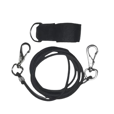 Salva Vara Reforçado Elástico 4mm Mosquetão Duplo - Velcro Avulso