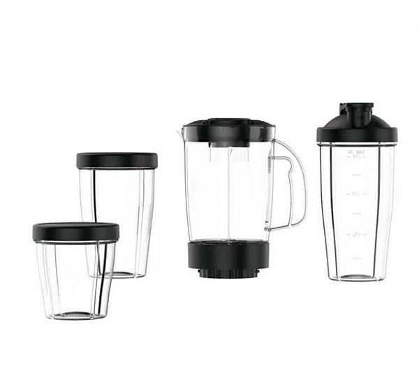 Liquidificador Actimix To Go Inox com Jarra Portátil Limpa Fácil - 3 Copos Extras e 2 Velocidades Arno