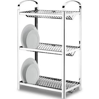 Escorredor de Pratos Aço Inox Profissional 60 pratos-Brinox